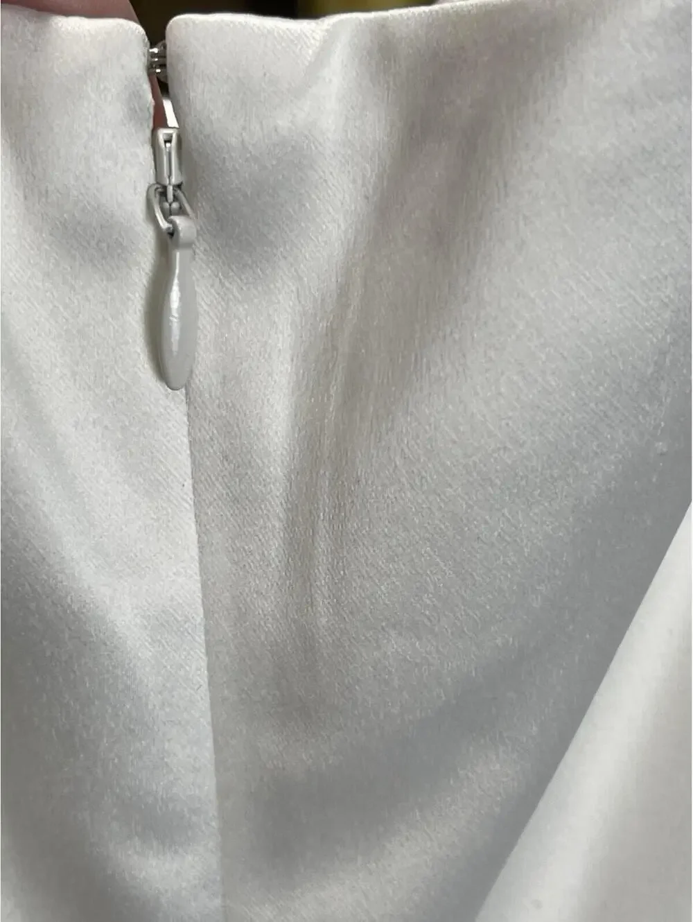 BHLDN Anthropologie Ivory Satin Short Dress XL Bridal Reception Formal NWT $178 - Picture 4 of 9
